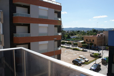 Vue depuis la terrasse, Appartement Europa, Benicarló
