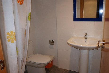 Salle de bains avec douche, Appartement Europa, Benicarló