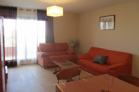 Salon avec TV et sortie terrasse, Appartement Costa Peñiscola, Peñiscola